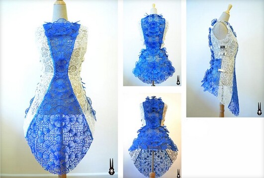 时尚与科技结合 用3D涂鸦笔“画”出连衣裙