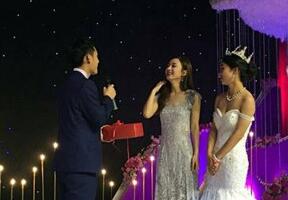 赵丽颖参加弟弟婚礼图片