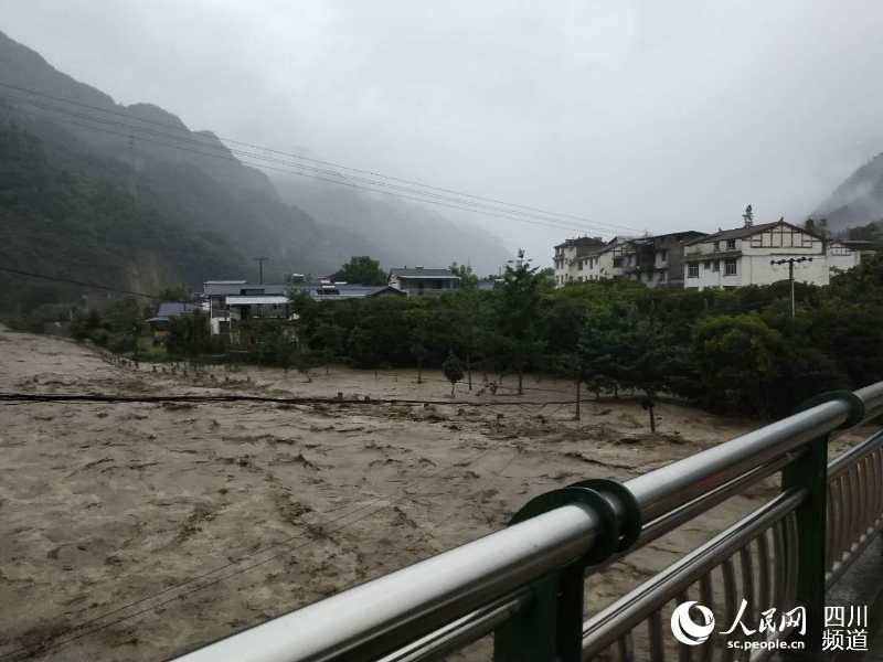 四川北川羌族自治縣遭受了今年以來的最強降雨。（圖片由北川縣提供）