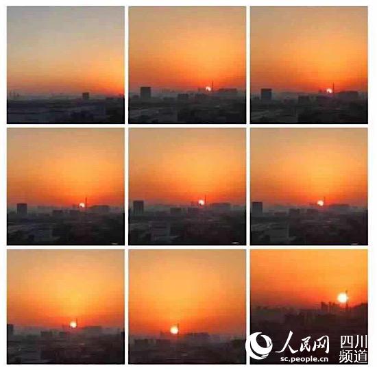 2月18日，武汉的日出。（韩晓蕾 摄）