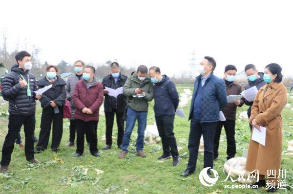 產銷對接現場。彭州市宣傳部供圖
