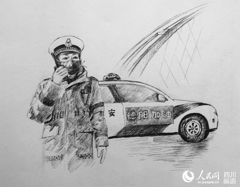 暢通交通生命線。旌陽區委宣傳部供圖