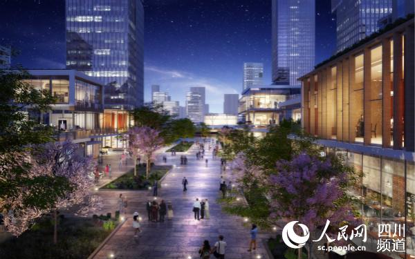 行政學院站TOD效果圖。成都軌道交通集團供圖