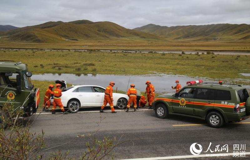 救援現場。盧耀強 攝