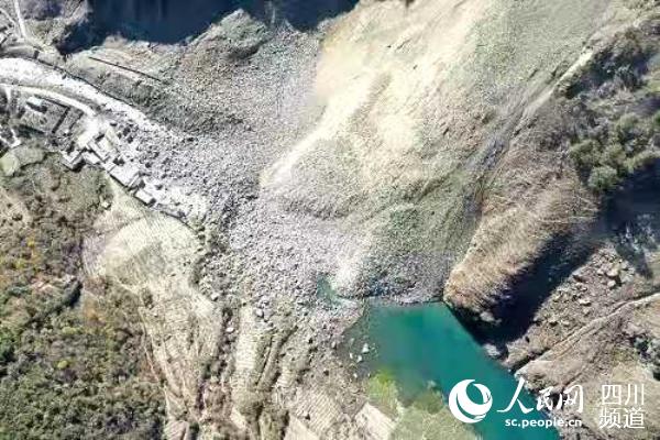 甘孜九龍縣踏卡堰塞湖。四川省水利廳供圖