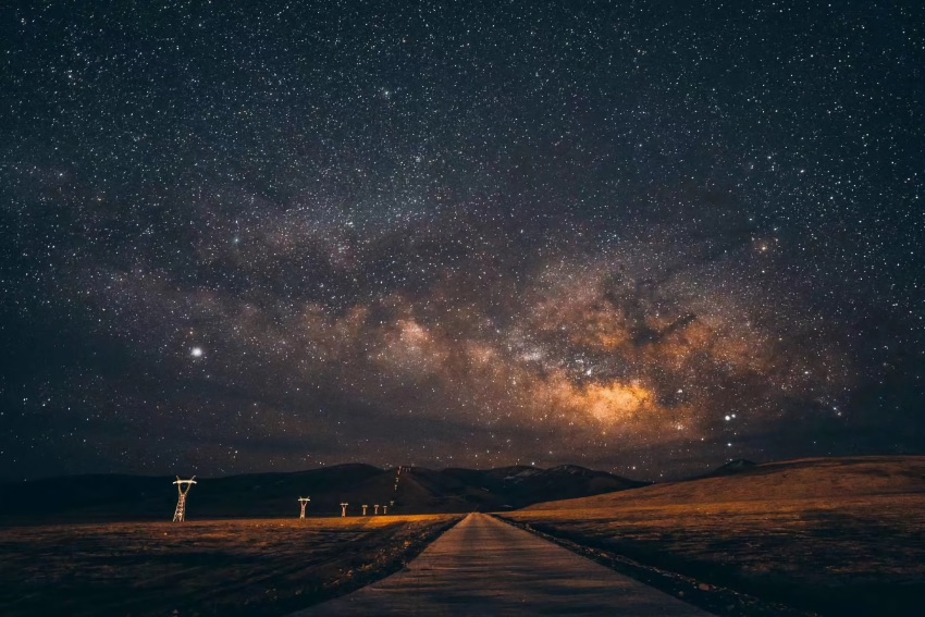 石渠縣的星空。石渠縣委宣傳部供圖