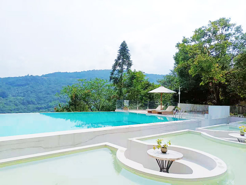 藍山嵐客房配套游泳池。吳舒婷攝