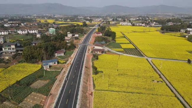 “趙家—三溪—隆盛”公路建設工程。金堂縣融媒體中心供圖