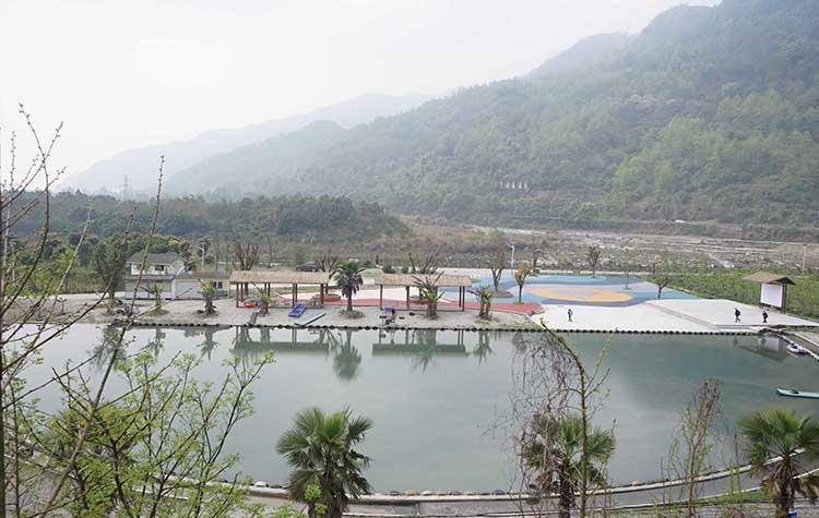 雲蓋村民宿一角。綿竹市融媒體中心供圖