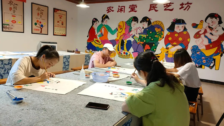 年畫學習工作室。綿竹市融媒體中心供圖