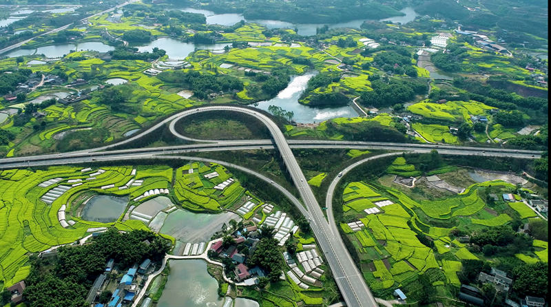 農村公路。自流井區委宣傳部供圖