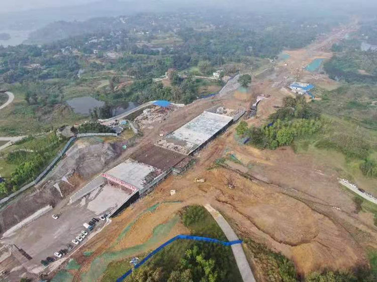 隆昌市隆桥驿森林公园配套基础设施建设项目。隆昌市融媒体中心供图