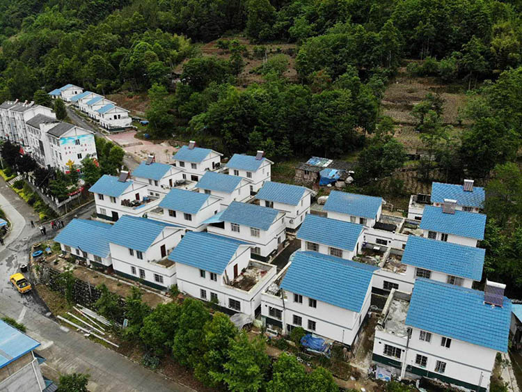 程家坪易地搬迁安置点。青川县融媒体中心供图