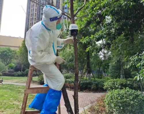 信息化應用賦能科技防疫。中國電信成都分公司供圖