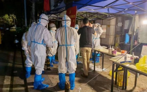 信息化應用賦能科技防疫。中國電信成都分公司供圖