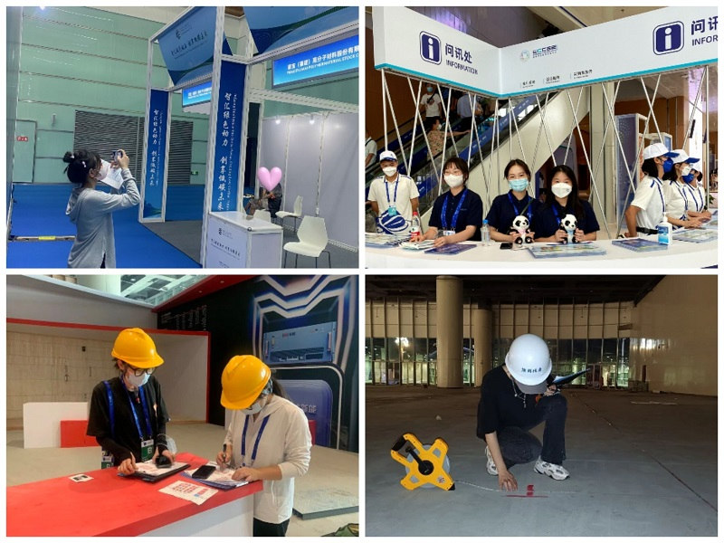 学生参加展会社会实践。四川文化产业职业学院供图