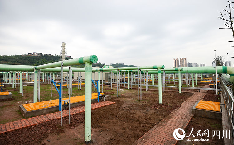 翠屏区天柏污水处理厂(三期)建设项目全面完工。叶昌荣摄