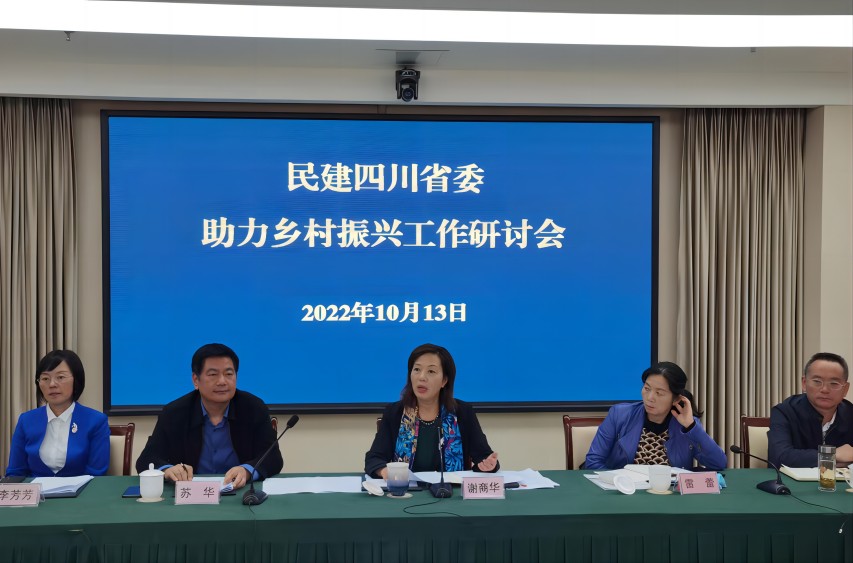 鄉村振興工作研討會。民建四川省委供圖