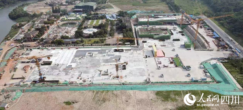 四川天府新區毛家灣淨水廠項目工程全貌。曾曉輝攝