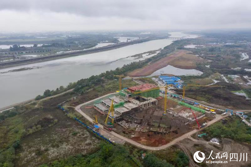 江口沉银博物馆项目建设场景。翁光建摄