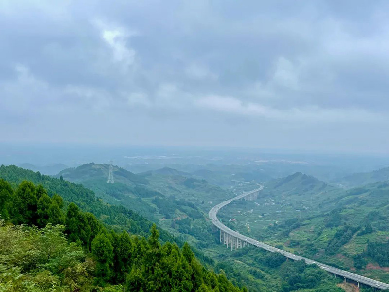 雨花紛飛之后，綿延的雲海仙境。龍泉驛區委宣傳部供圖