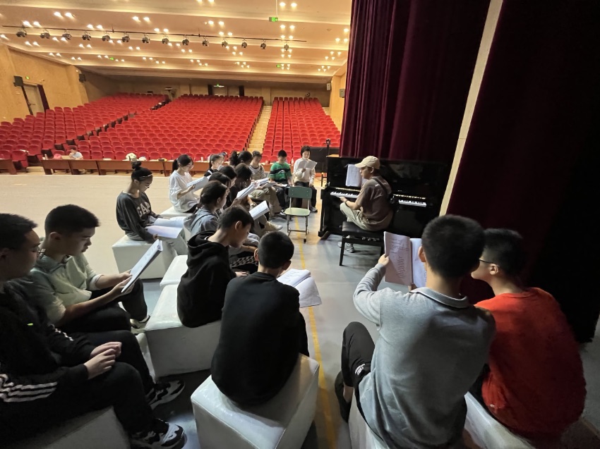 声乐训练现场。主办方供图