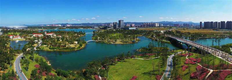東安湖公園。中國五冶集團供圖