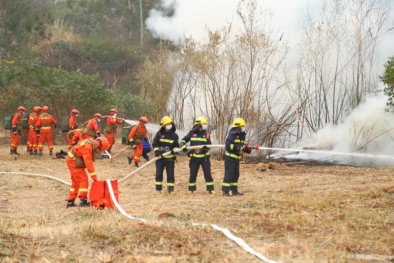 演练现场。成都市应急局供图