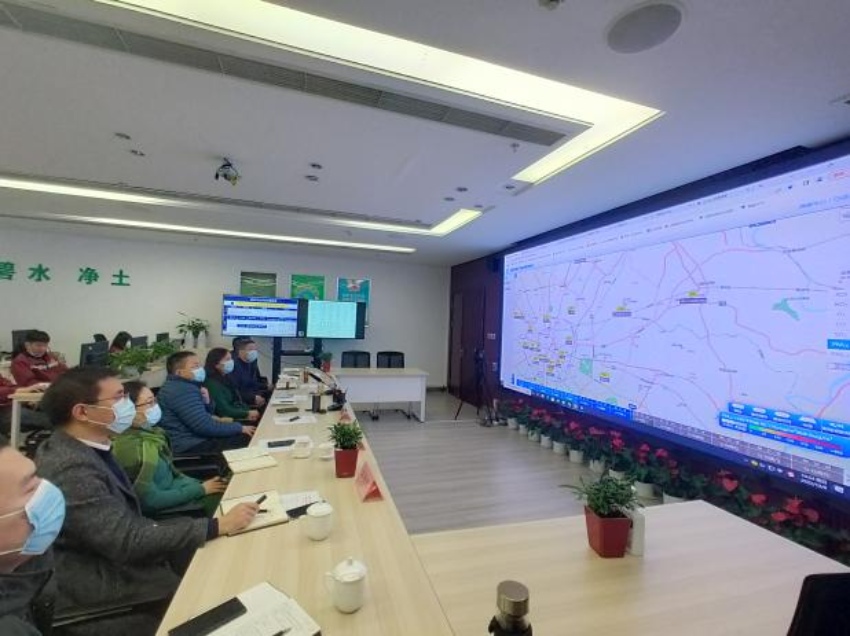 圖為成都市“三大戰役”辦調度中心。成都生態環境局供圖