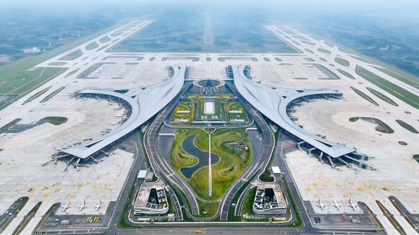 成都天府国际机场。东部新区供图