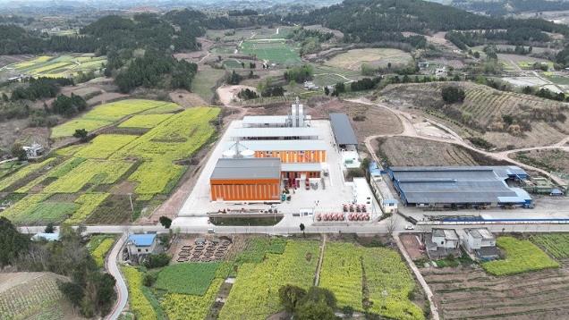 平武镇尤安村粮食烘干中心。简阳融媒供图