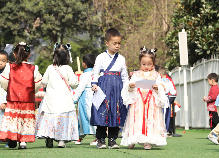 活动现场。成都市第三幼儿园528园区供图