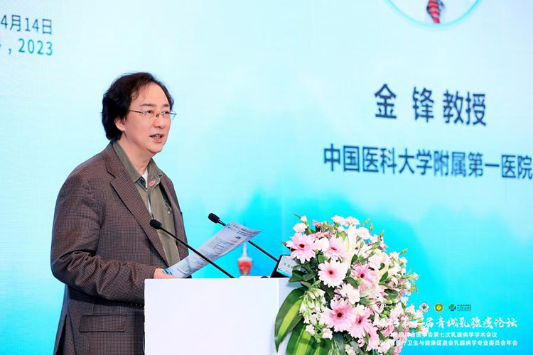 金鋒教授對下半年的工作進行講解。主辦方供圖