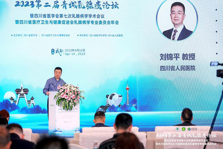 劉錦平教授致辭。主辦方供圖