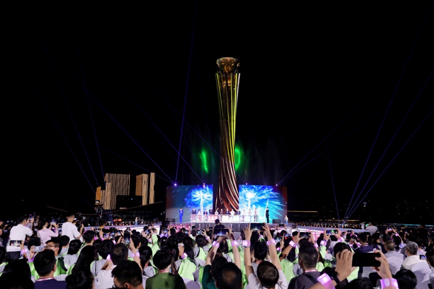 倒计时100天主题活动现场。成都大运会执委会供图