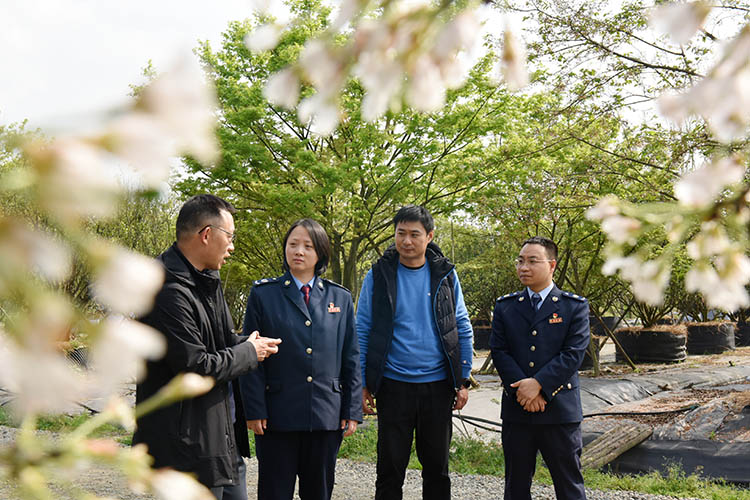 青年税务干部走进涉农企业问计问需。天府新区税务局供图