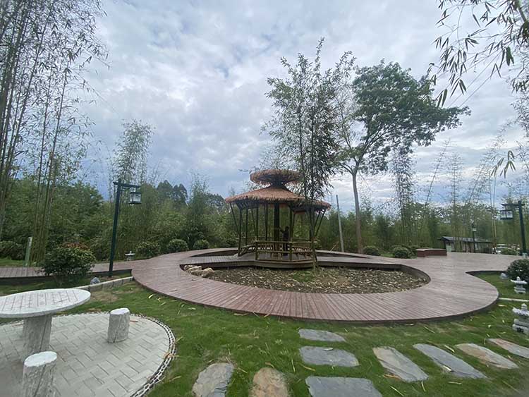 提升后的休闲娱乐区。沿溪村委会供图
