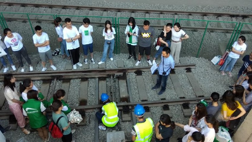 圖為校內練兵線。成都交通高級技工學校供圖