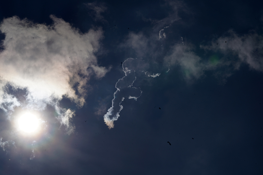 衛星發射升空。西昌衛星發射中心供圖 