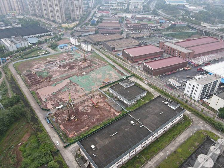施工現場。敘州區融媒體中心供圖