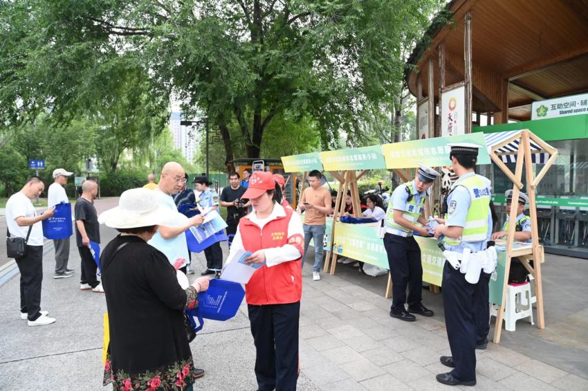 圖為志願宣傳點。金堂縣委宣傳部供圖