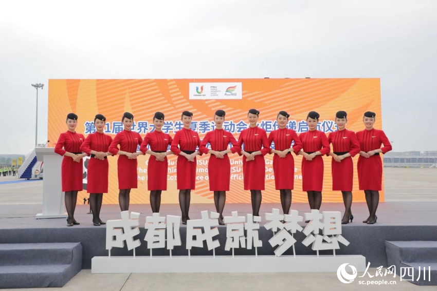 执行飞行任务的空乘。赵汪洋摄
