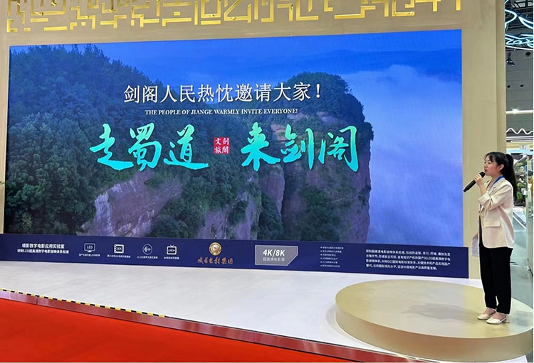 剑阁县对双旗美村二期项目进行推介。剑阁县融媒体中心供图