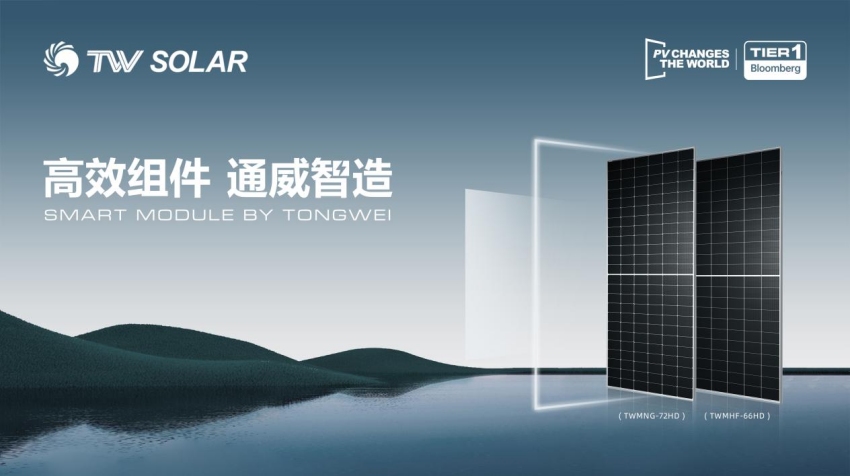 图为通威组件N型新品。主办方供图