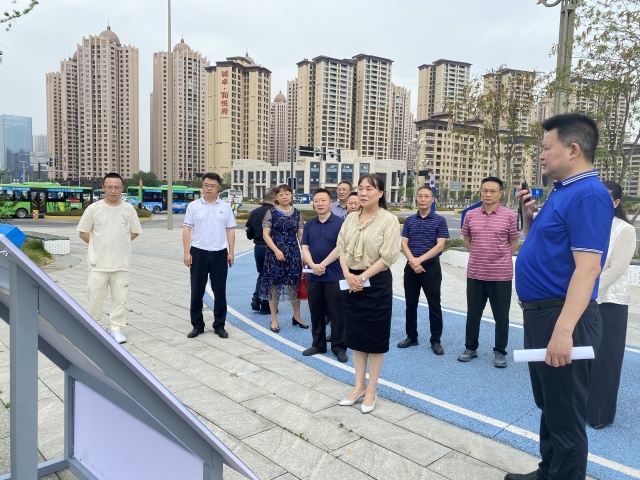 簡陽市人大常委會調研組到沱四橋東實地調研。簡陽融媒供圖