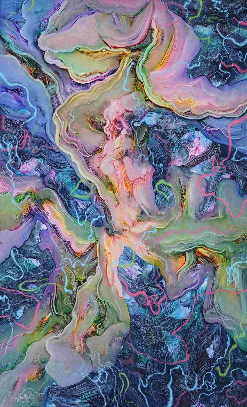 布面油画。活动主办方供图