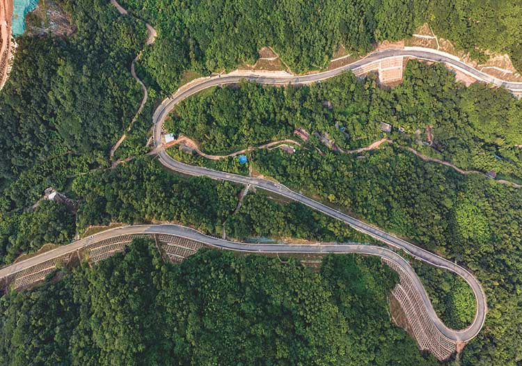 龙门建木路。什邡市委宣传部供图