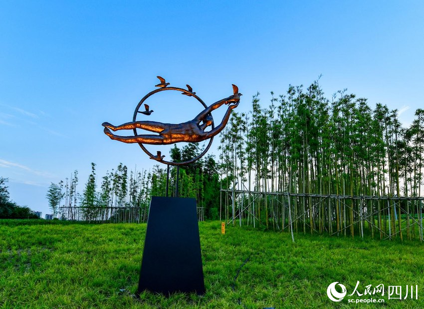 作品“筑梦”。李大全摄