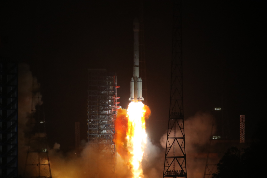 卫星发射现场。西昌卫星发射中心供图