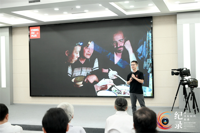 青年导演现场分享。主办方供图